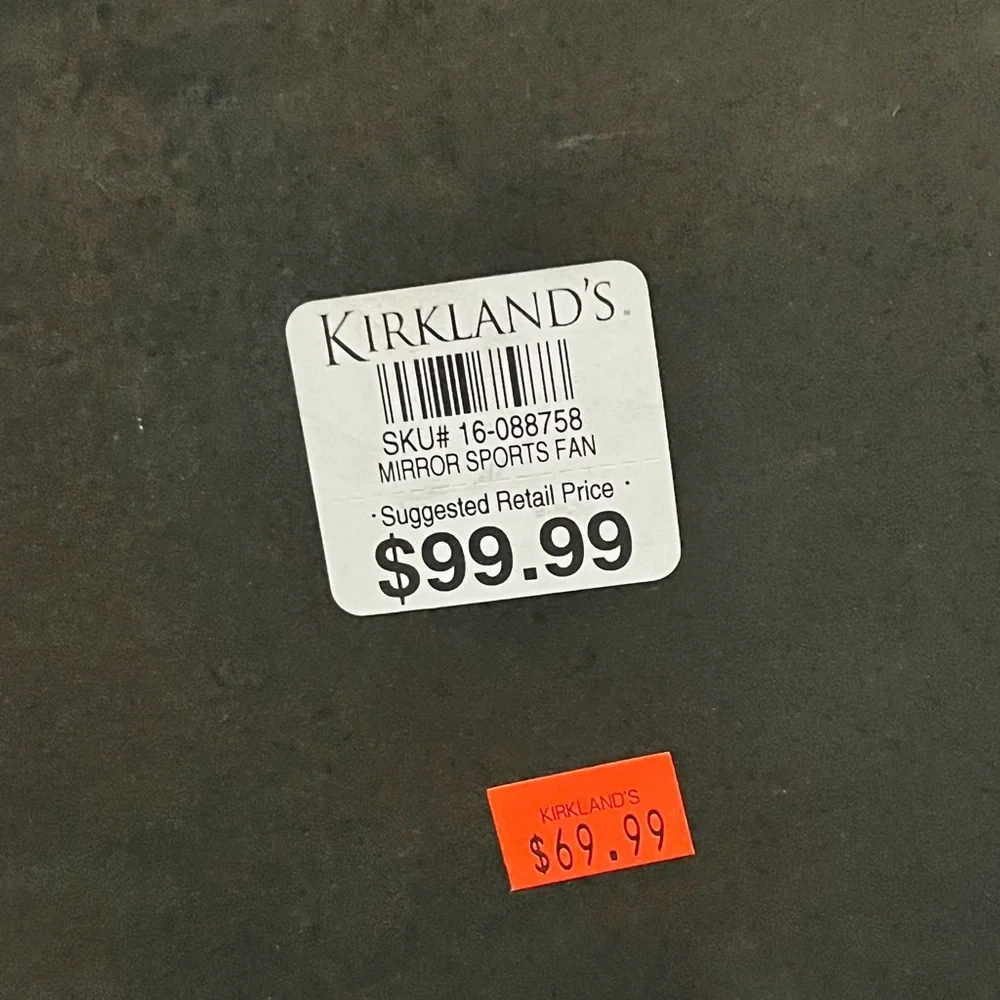 Kirklands Black and Brown Mirror Wall Decor